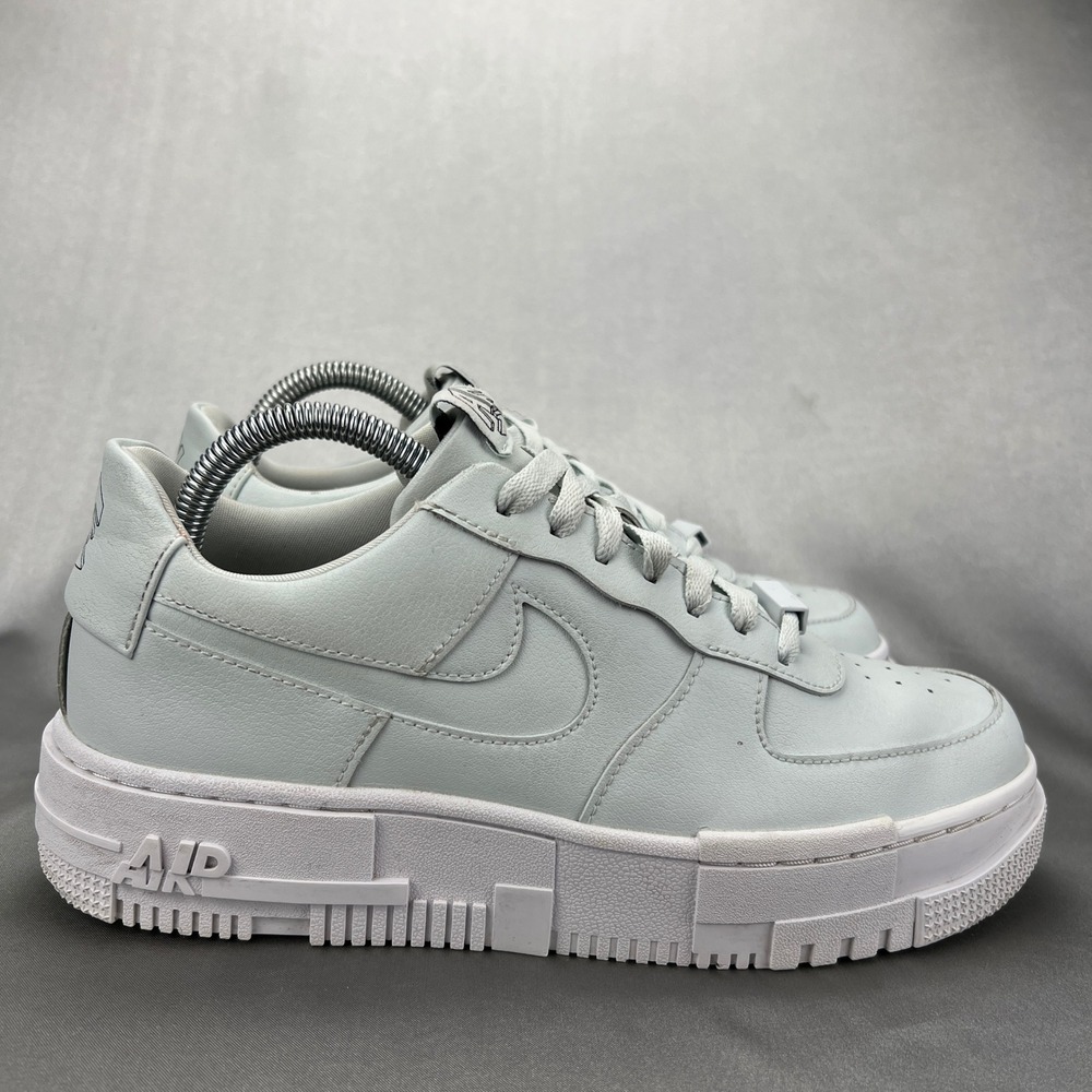 Nikeโ Air Force 1 Pixel Ghost Blue White Platform Sneakers CK6649-400 Womens 8.5 - Picture 2 of 14